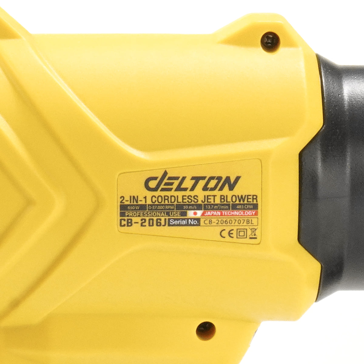 เครื่องเป่าลมเจ็ทไร้สาย DELTON 2-IN-1 (พร้อมแบตเตอรี่) รุ่น CB-206J ULTRAFLEX 20V 2AH_6